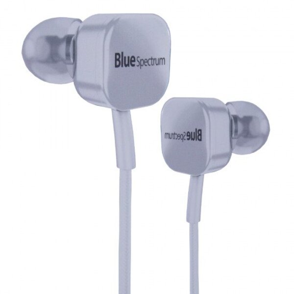 Blue Spectrum Wired Earphones White M14. Blue Spectrum Wired Earphones White M14.
